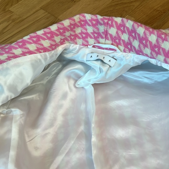 NWT AREA Deco bow slit cropped blazer - Picture 13 of 14